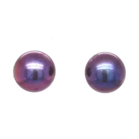 Black Fresh Water Pearl Earrings