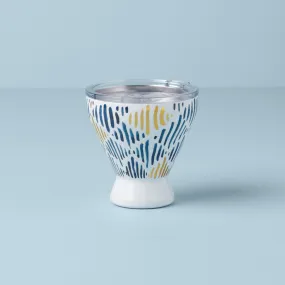 Blue Bay Ikat Stainless Steel Cocktail Tumbler