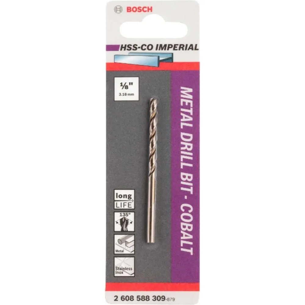 Bosch HSS-Co Cobalt Metal Drill Bit Set 10Pcs