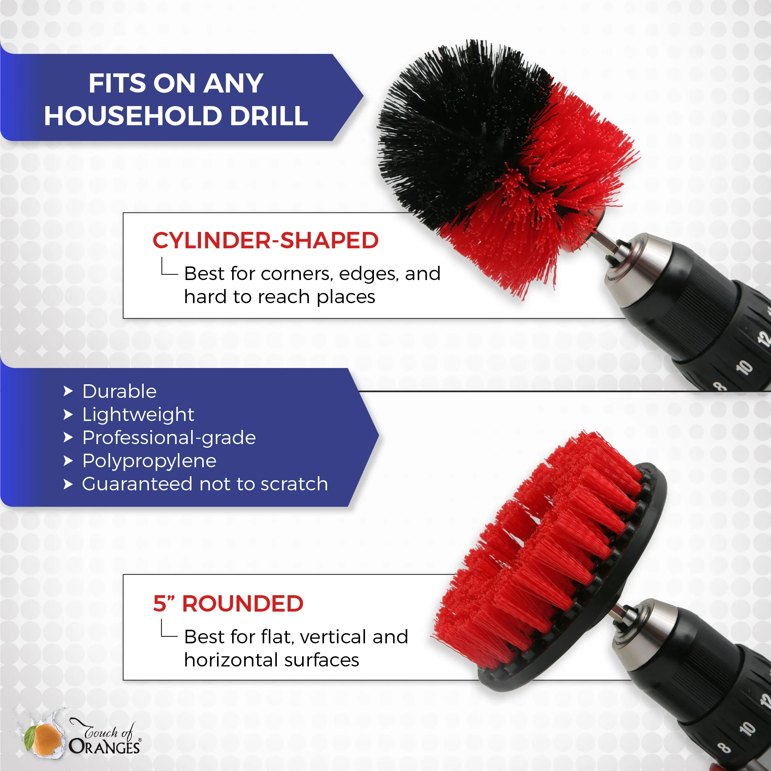 Bring It On Drill Brush Set