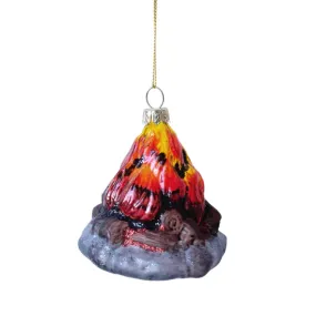 Camping Camp Fire Ornament