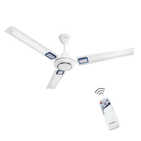 Candes Seltos Ceiling Fans for Home 1200mm / 48 inch with Remote Control | BEE 3 Star Rated, High Air Delivery & Noiseless | Remote Fans for Home Ceiling | 1 1 Years Warranty | White Blue