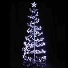 Christmas Tree 1.8M 320 LED Xmas Cold White Lights Optic Fibre