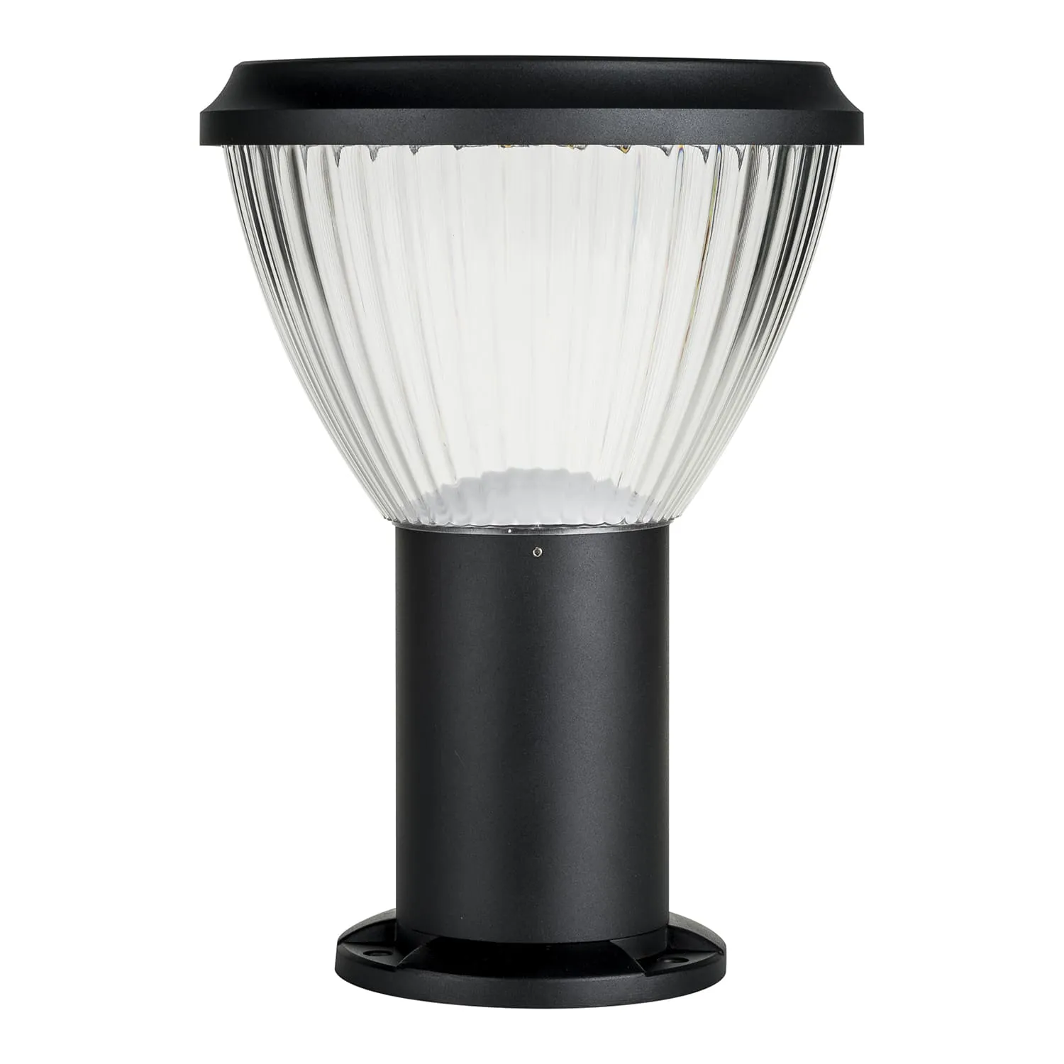 Commercial Solar LED Pillar Light Warm White in Black (ø260mmx450mm) Solar Lighting Direct