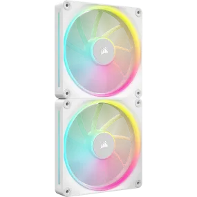 Corsair iCUE LINK LX140 RGB White 140mm PWM PC Case Fan Dual Fan Kit (2件裝) (CO-9051032-WW)