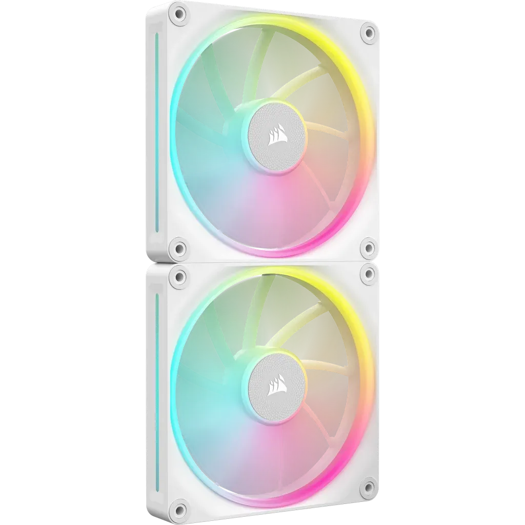 Corsair iCUE LINK LX140 RGB White 140mm PWM PC Case Fan Dual Fan Kit (2件裝) (CO-9051032-WW)