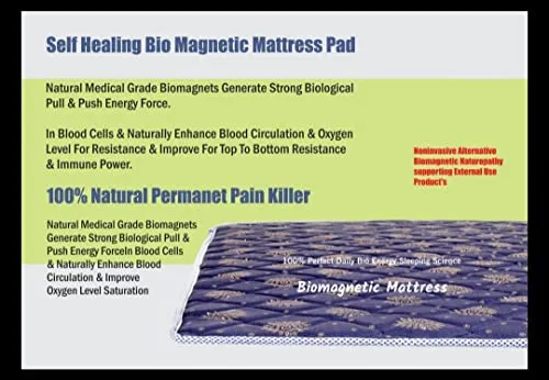 Cotton Double Bed Bio Magnetic Mattress Protectors (5x6 feet) Maroon