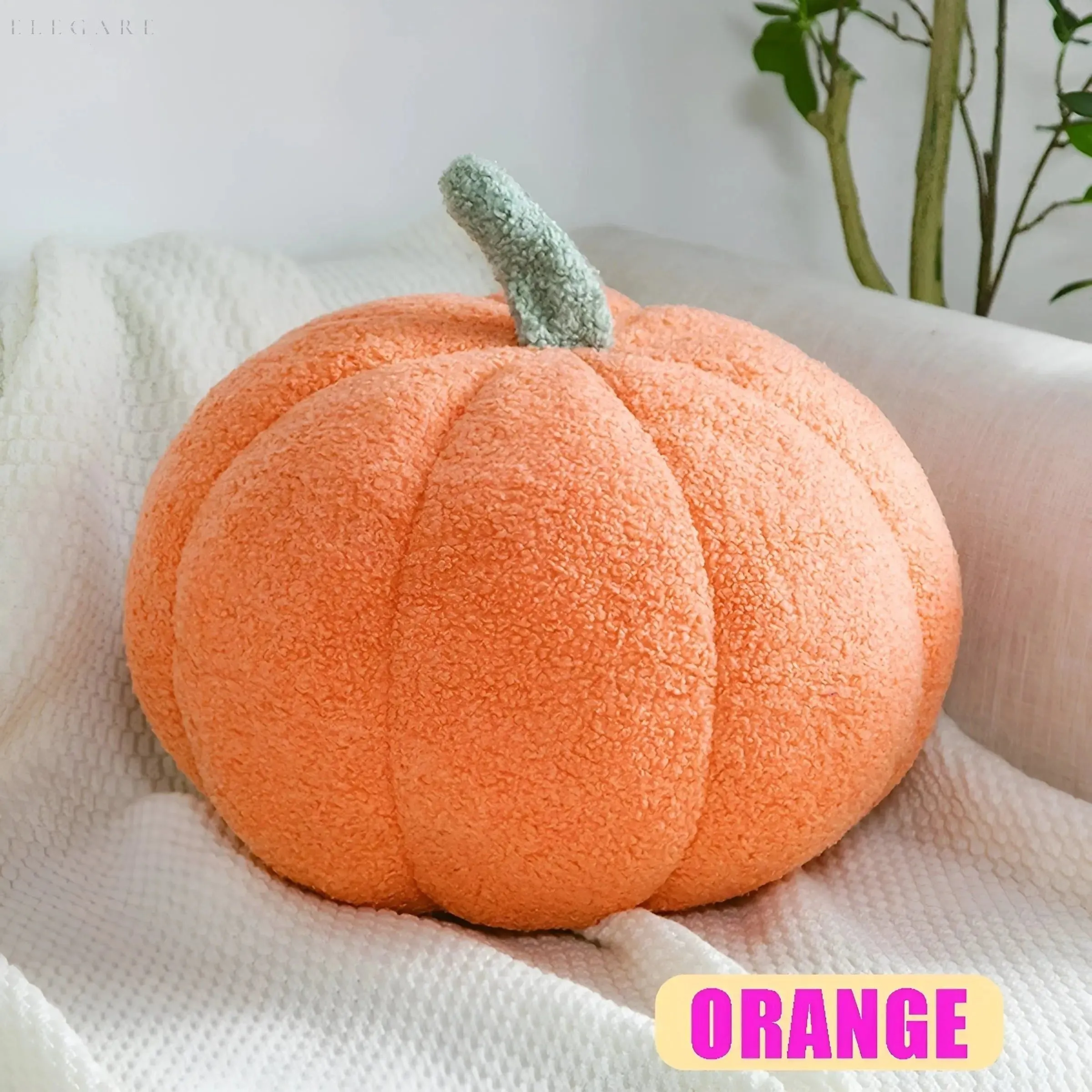 CozyPumpkin Pillow - Weiches Halloween-Kürbis-Kissen Plüschtier für Kinder