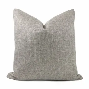 Curzon Light Gray Heather Basketweave Pillow Cover