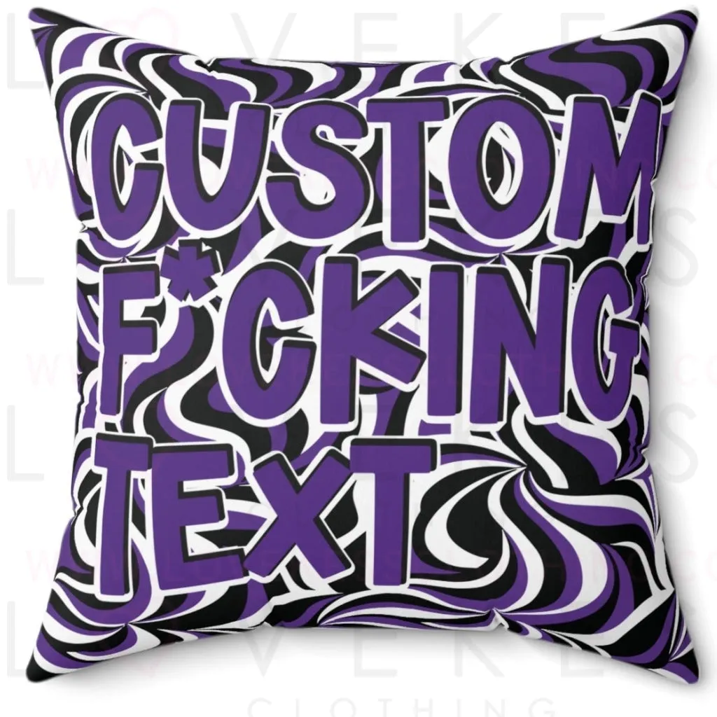 Customize Your Own Retro Bed Party Pillow Cover