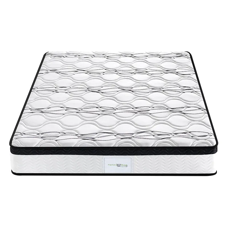 Dacite 24cm Bed & Mattress Package - Charcoal Queen