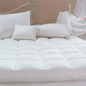 Deluxe Featherbed With White Goose Down