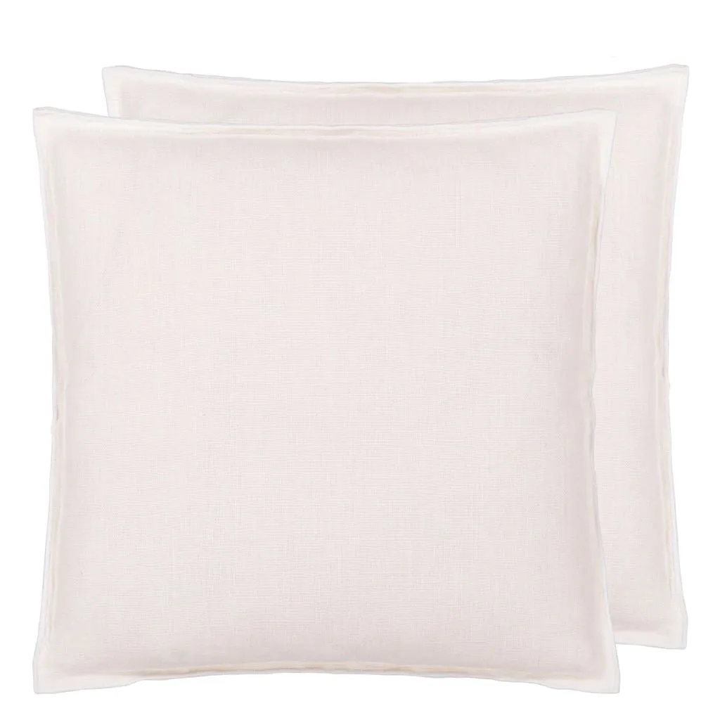 Designers Guild Brera Lino Alabaster & White Decorative Pillow