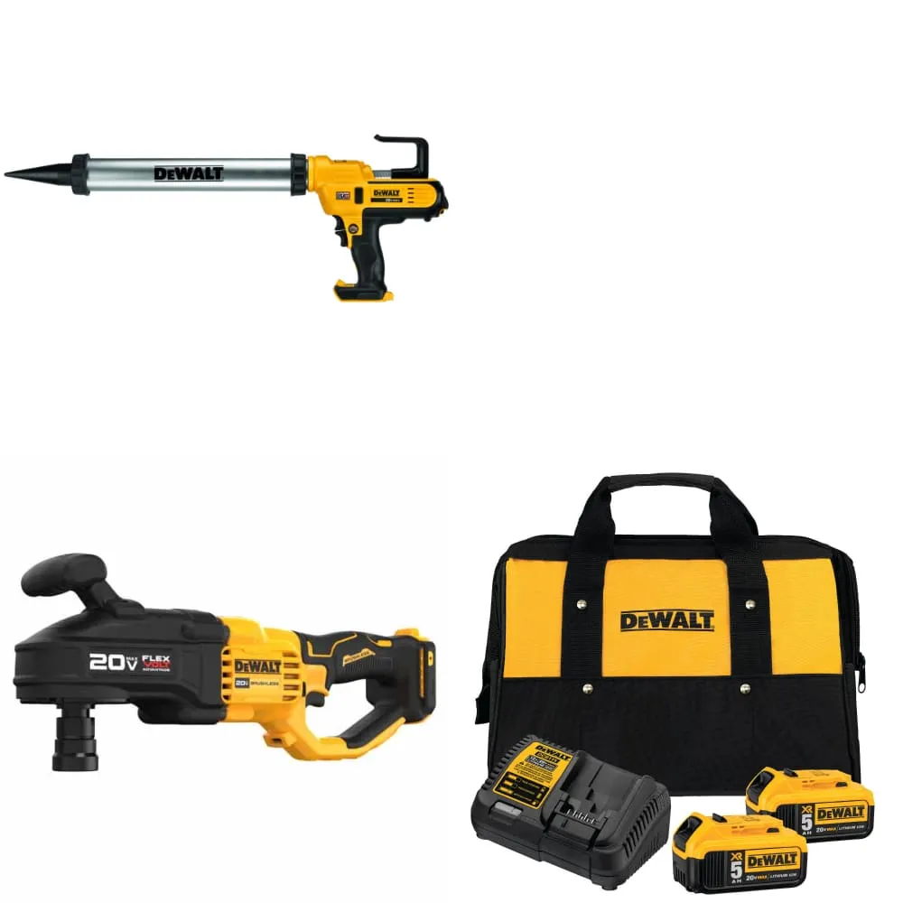 DeWalt DCD445B 20V Stud and Joist Drill w/ DCE580B 20V Gun & FREE Battery 2-Pack