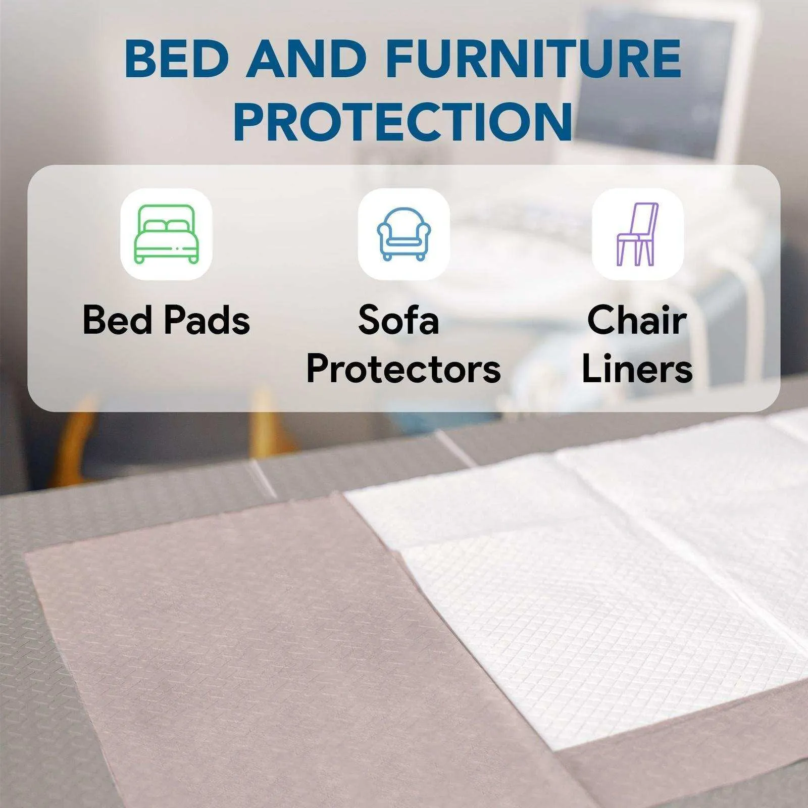 Disposable Bed Pads 36 x 70" Pad with Tuckable Sides