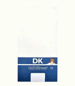 DK Fitted Large Travel Cot Sheet White 105 x 75cm