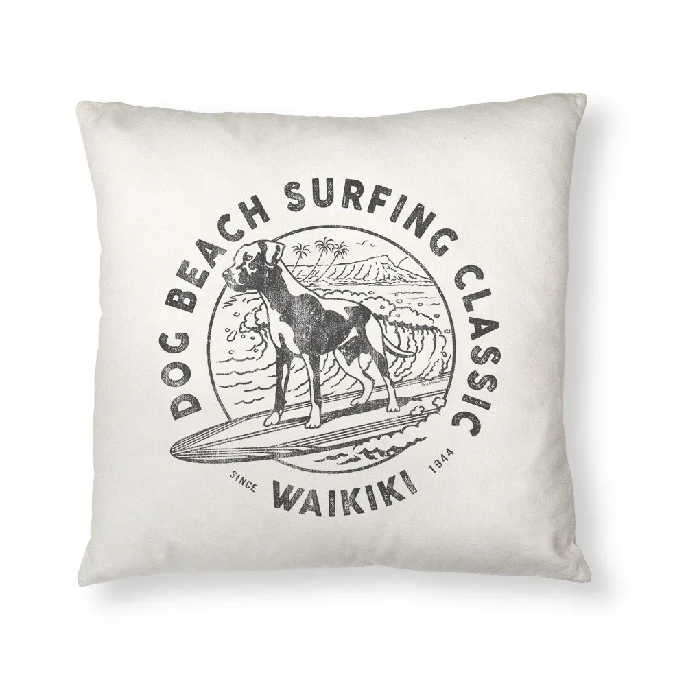 Dog Beach Pillow Case