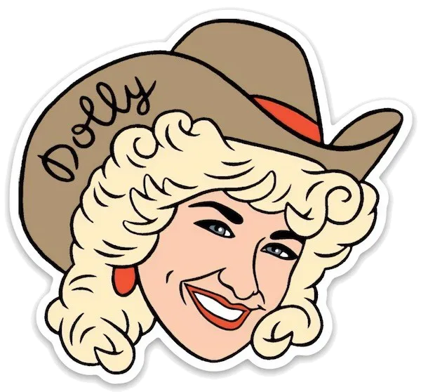 Dolly Parton Sticker by The Found