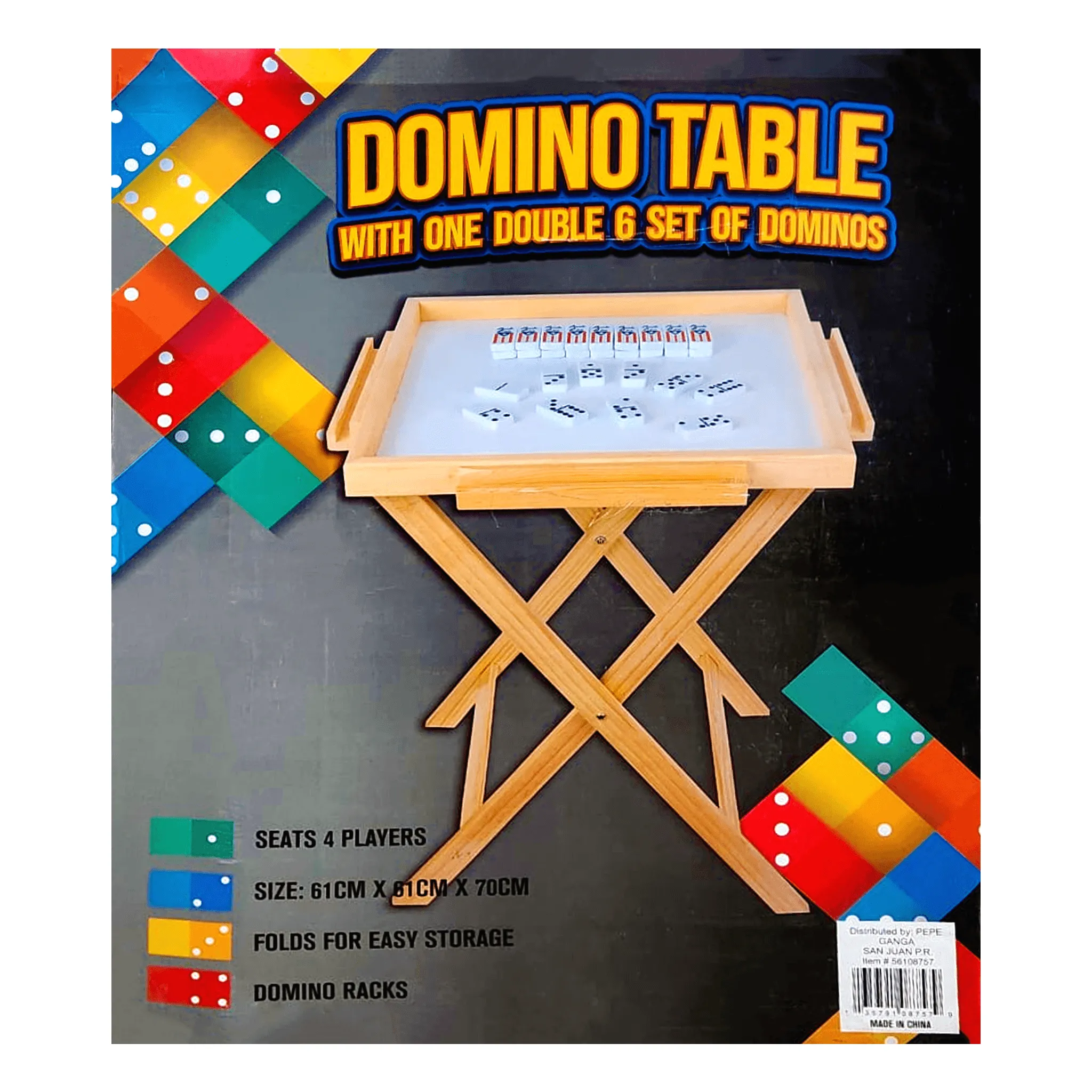 Domino Table & Dominos Set