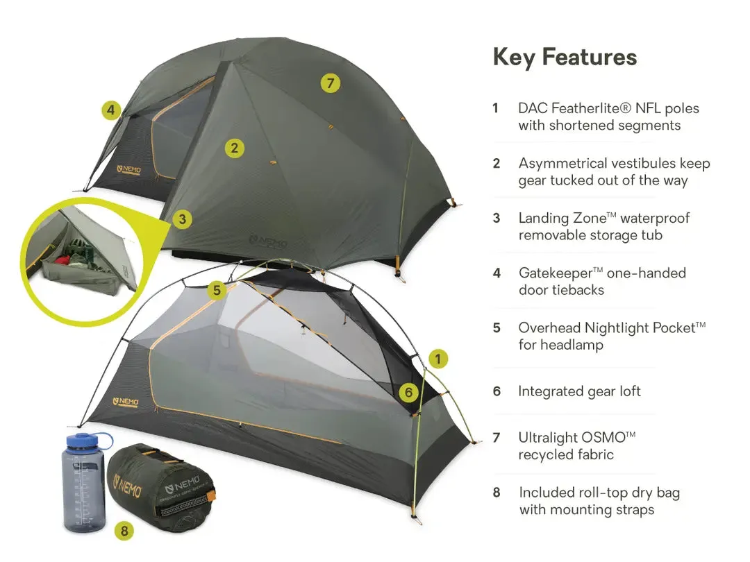 Dragonfly™ Bikepack OSMO™ Backpacking Tent - 2 Person