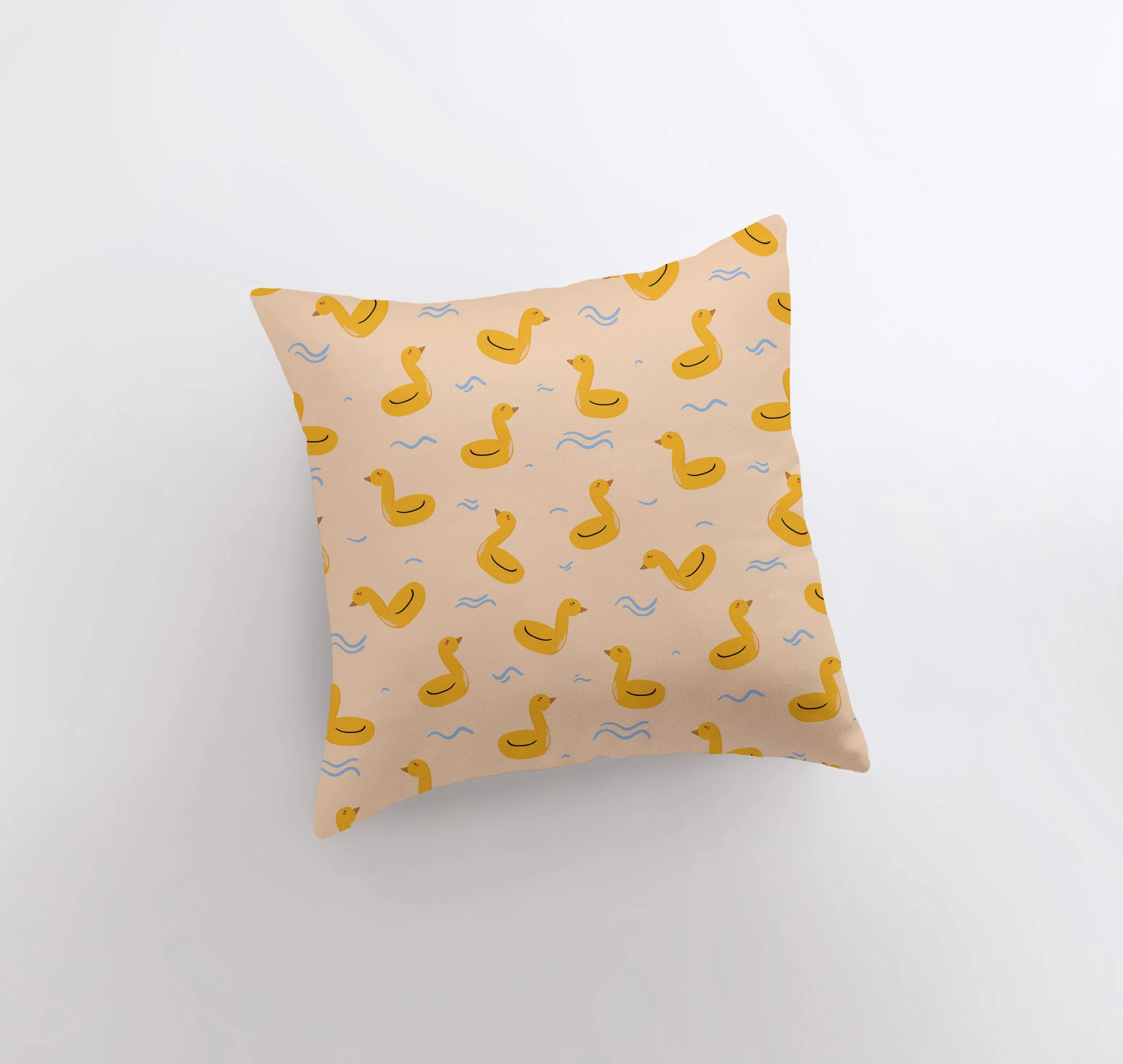 Duck Pool Float | Repeat Pattern | Swimming | Pool | Sunshine | Pillow Cover | Summer | Beach Decor | Home Decor | Throw Pillows | Gift idea