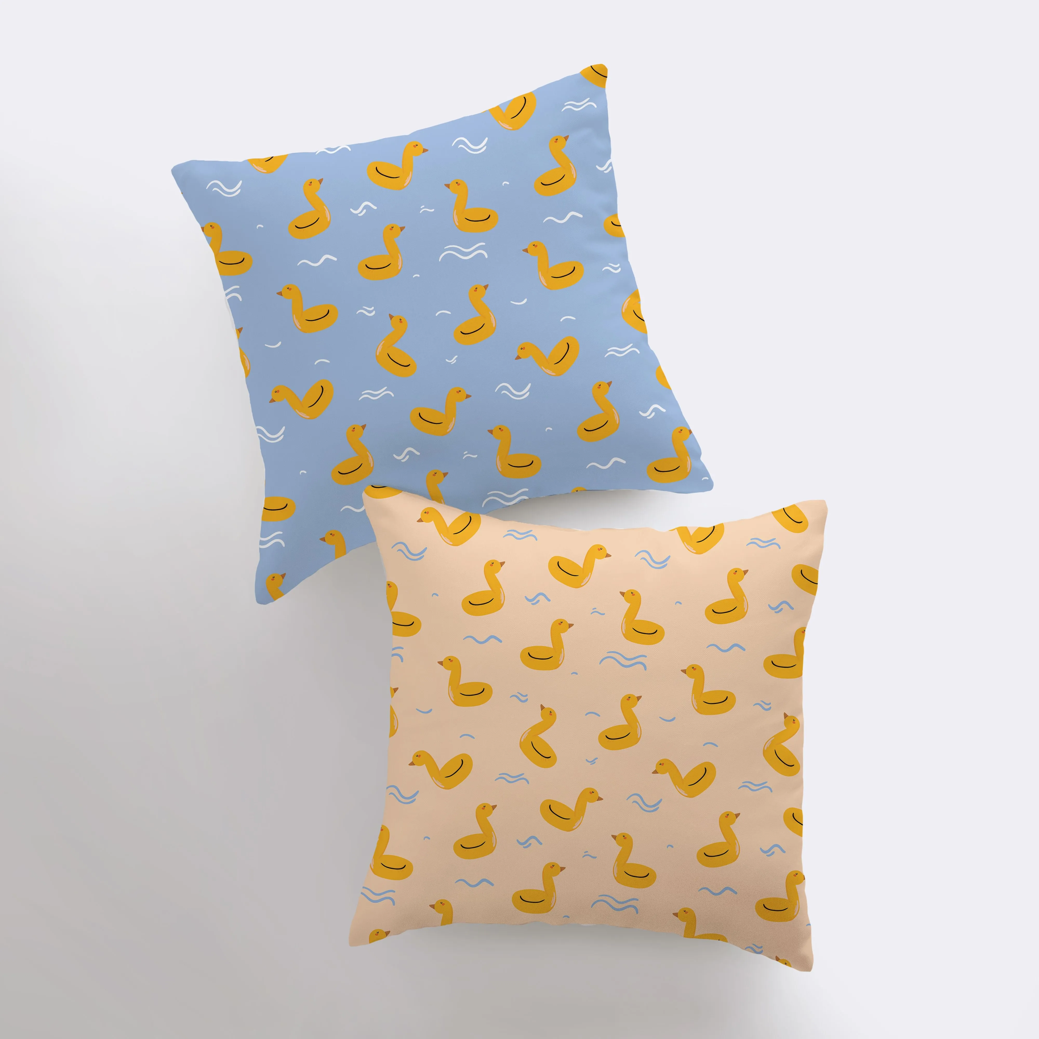 Duck Pool Float | Repeat Pattern | Swimming | Pool | Sunshine | Pillow Cover | Summer | Beach Decor | Home Decor | Throw Pillows | Gift idea