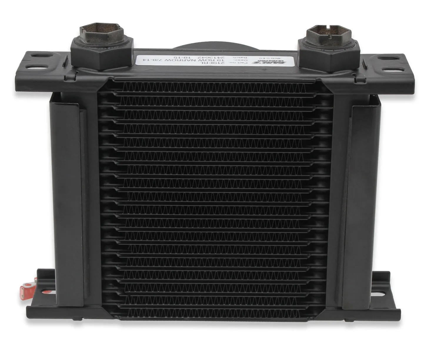 Earl's Performance FP219ERL UltraPro Oil Cooler; Black; w/Fan Pack; 19 Row; -10AN Female; Narrow;