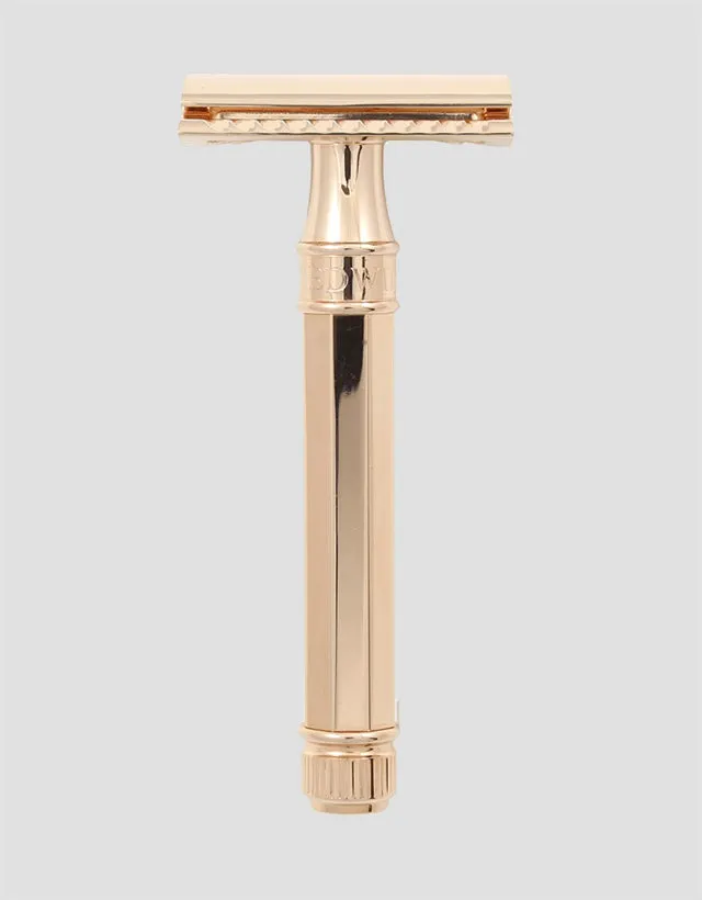 Edwin Jagger - Double Edge Safety Razor, Octagonal Handle, Rose Gold