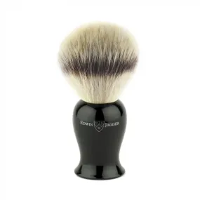 Edwin Jagger - IEPSBSYNST Plaza Imitation Ebony Synthetic Silver Tip Shaving Brush, Medium