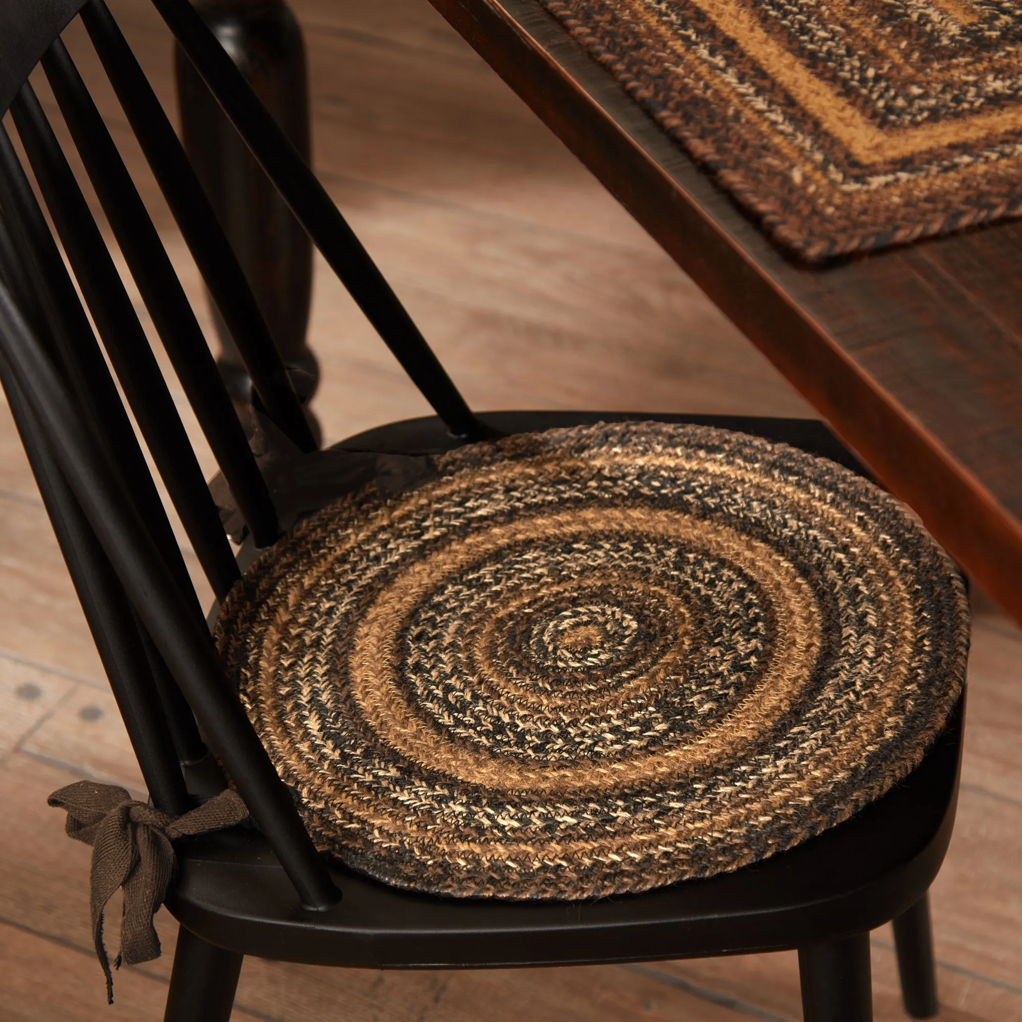 Espresso Jute Chair Pad