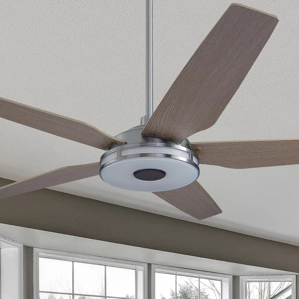 Explorer Smart Ceiling Fan with LED Light and Remote Outdoor/Indoor 56"