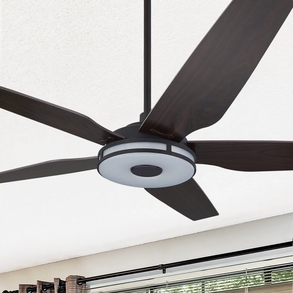 Explorer Smart Ceiling Fan with LED Light and Remote Outdoor/Indoor 56"