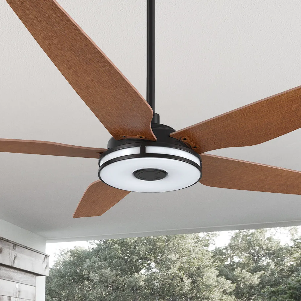 Explorer Smart Ceiling Fan with LED Light and Remote Outdoor/Indoor 56"