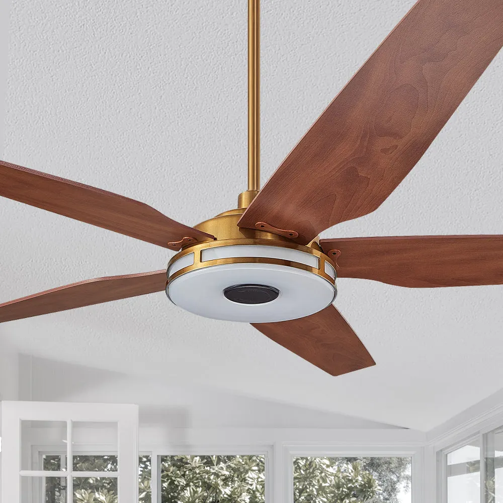 Explorer Smart Ceiling Fan with LED Light and Remote Outdoor/Indoor 56"