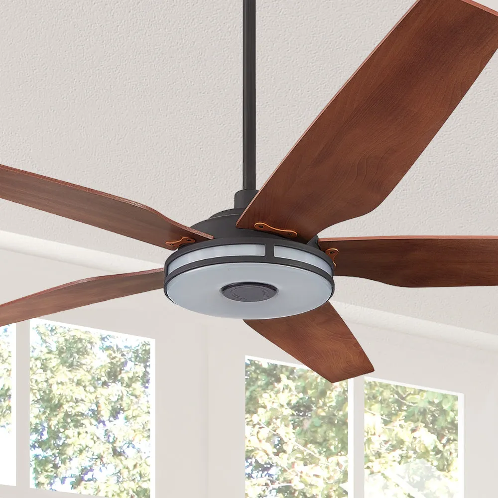 Explorer Smart Ceiling Fan with LED Light and Remote Outdoor/Indoor 56"