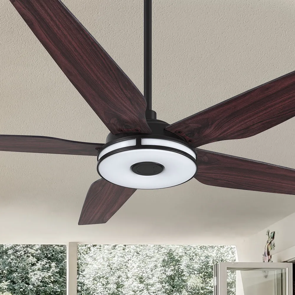 Explorer Smart Ceiling Fan with LED Light and Remote Outdoor/Indoor 56"