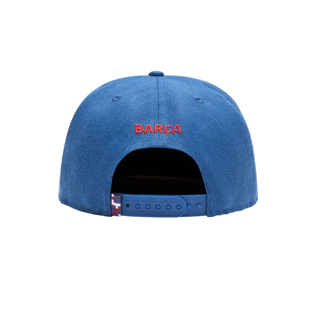 Fan Ink Collection Barcelona Crayon Snapback Hat - Blue