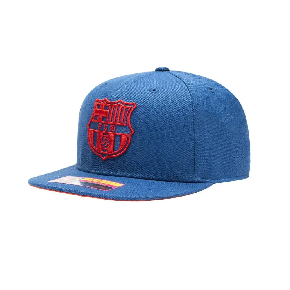 Fan Ink Collection Barcelona Crayon Snapback Hat - Blue