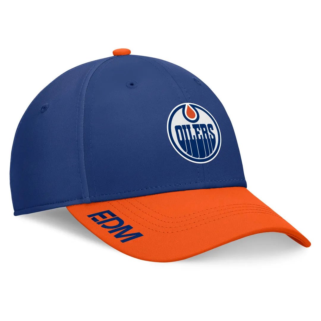 Fanatics Men's NHL Edmonton Oilers 2024 Rink Flex Logo Cap