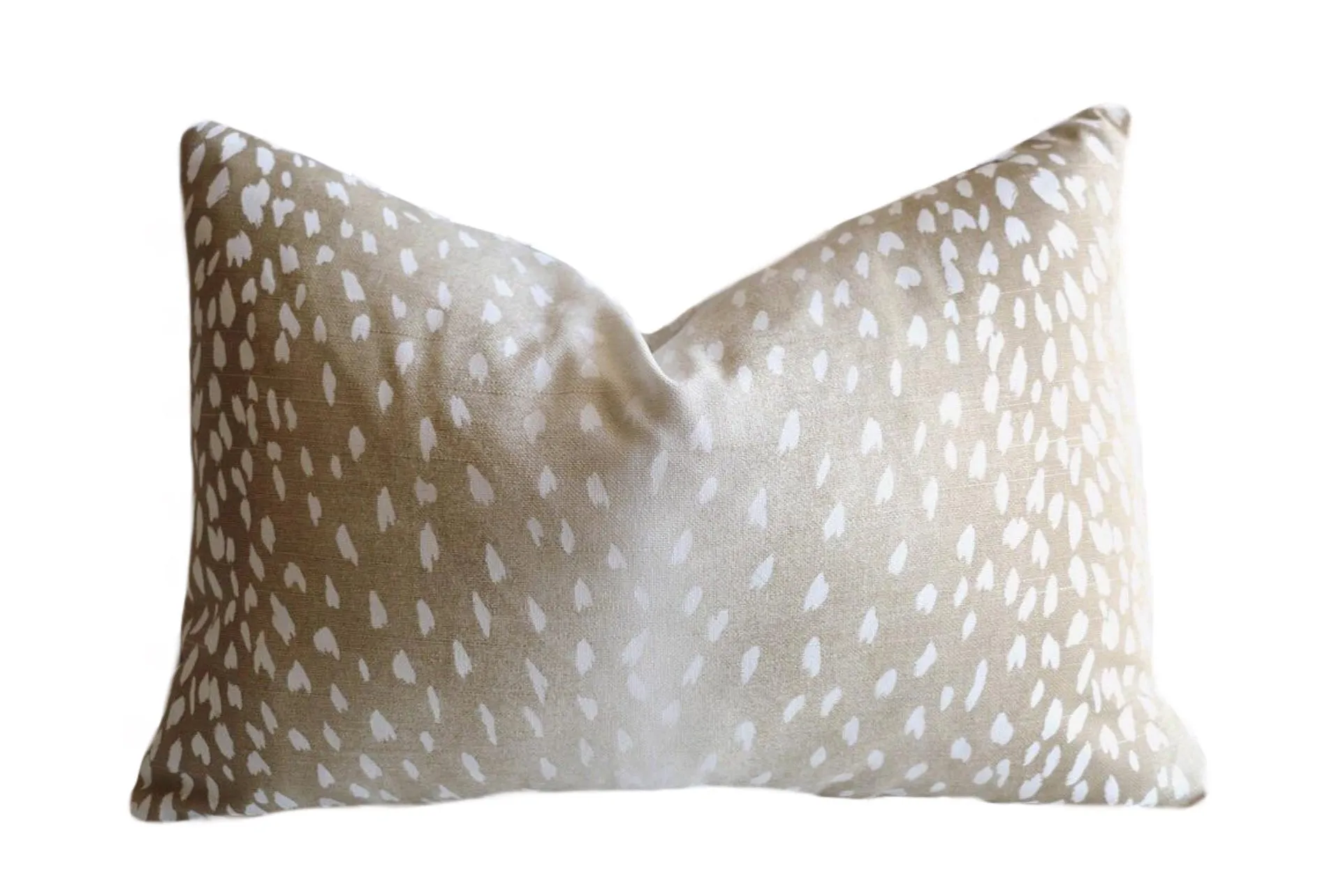 FAWN: Ombre Animal Print Pillow Cover / Fawn Pillow Cover / Tone on tone Pillow Case / Zippered Pillow