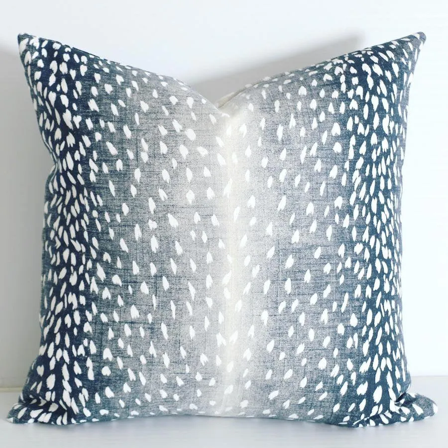 FAWN: Ombre Animal Print Pillow Cover / Fawn Pillow Cover / Tone on tone Pillow Case / Zippered Pillow