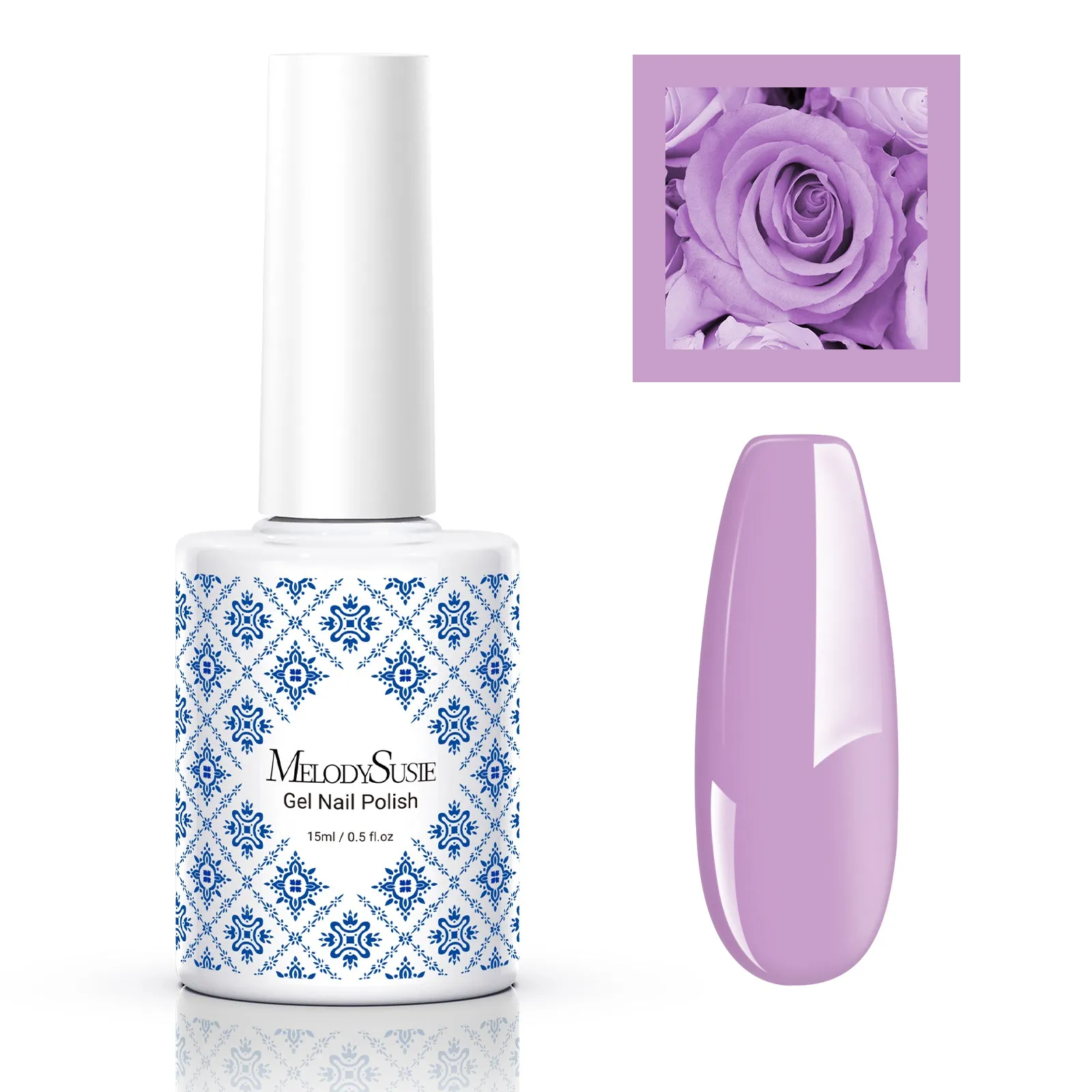 Fleurwee Gel Nail Polish Plant-based 0.5 fl oz/15ml - P19 Purple Rose