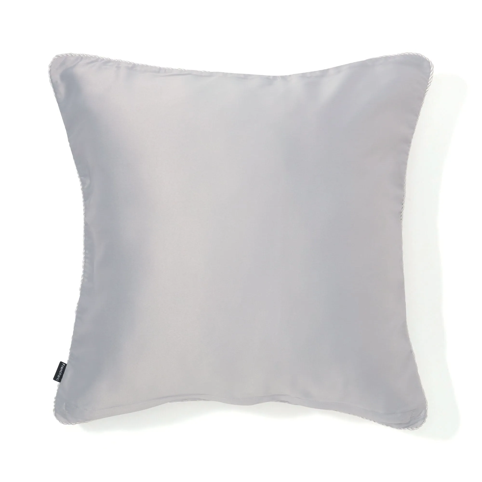 Front Silk Cushion Cover 450 x 450  Grey