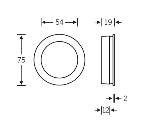 FSB Circular Flush Pull Large - FSB