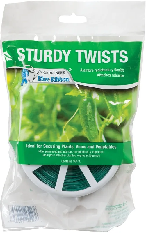 Gardener's Blue Ribbon T009B Sturdy Stretch Twist Tie with Cutter, 164 ft L, Plastic :CD: QUANTITY: 1