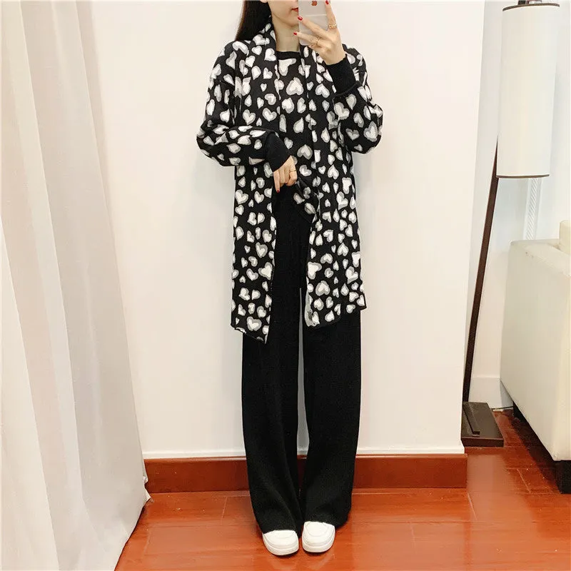 GBOLSOS Xiaoxiangfeng suit women's autumn 2025 new fashion temperament Muse fan wide-leg pants women's clothing 2025 style three-piece set