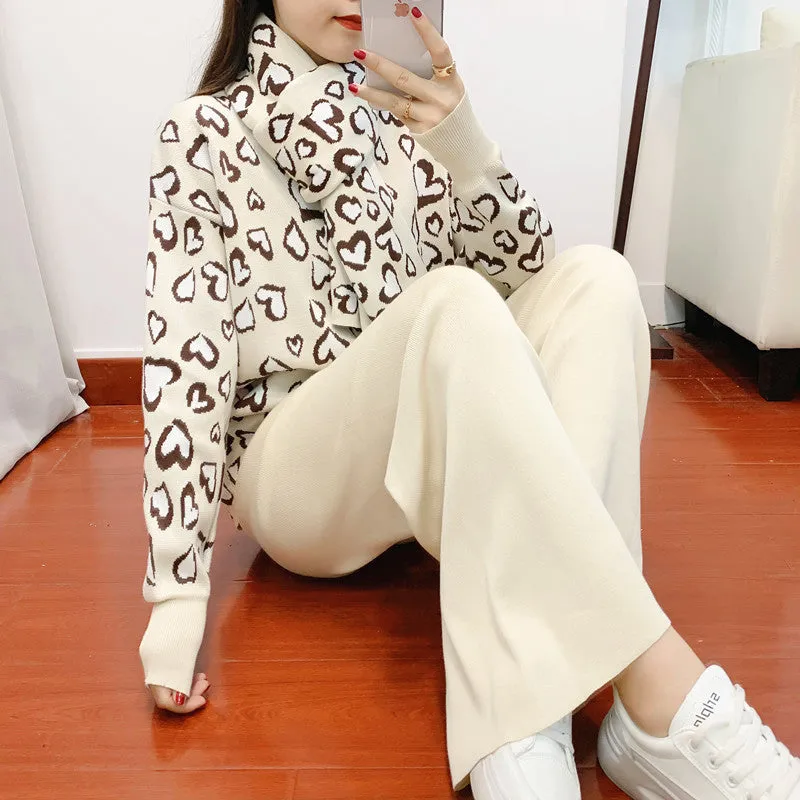 GBOLSOS Xiaoxiangfeng suit women's autumn 2025 new fashion temperament Muse fan wide-leg pants women's clothing 2025 style three-piece set