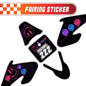 Graphic Kit Decals Fairing Sticker Custom Number For Razor MX500 MX650 - L004 Dissolve Smiley Face