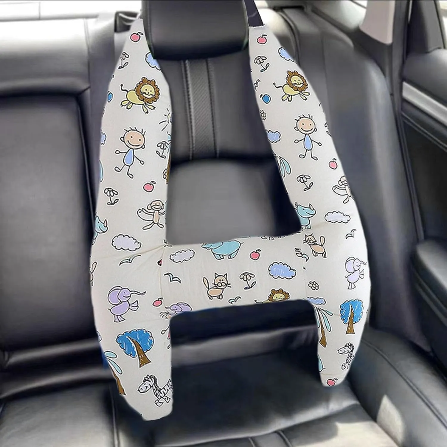 H-Shape Kids Car Travel Pillow - Baby Toddler Travel Pillows for Car Seat Support The Body and Head