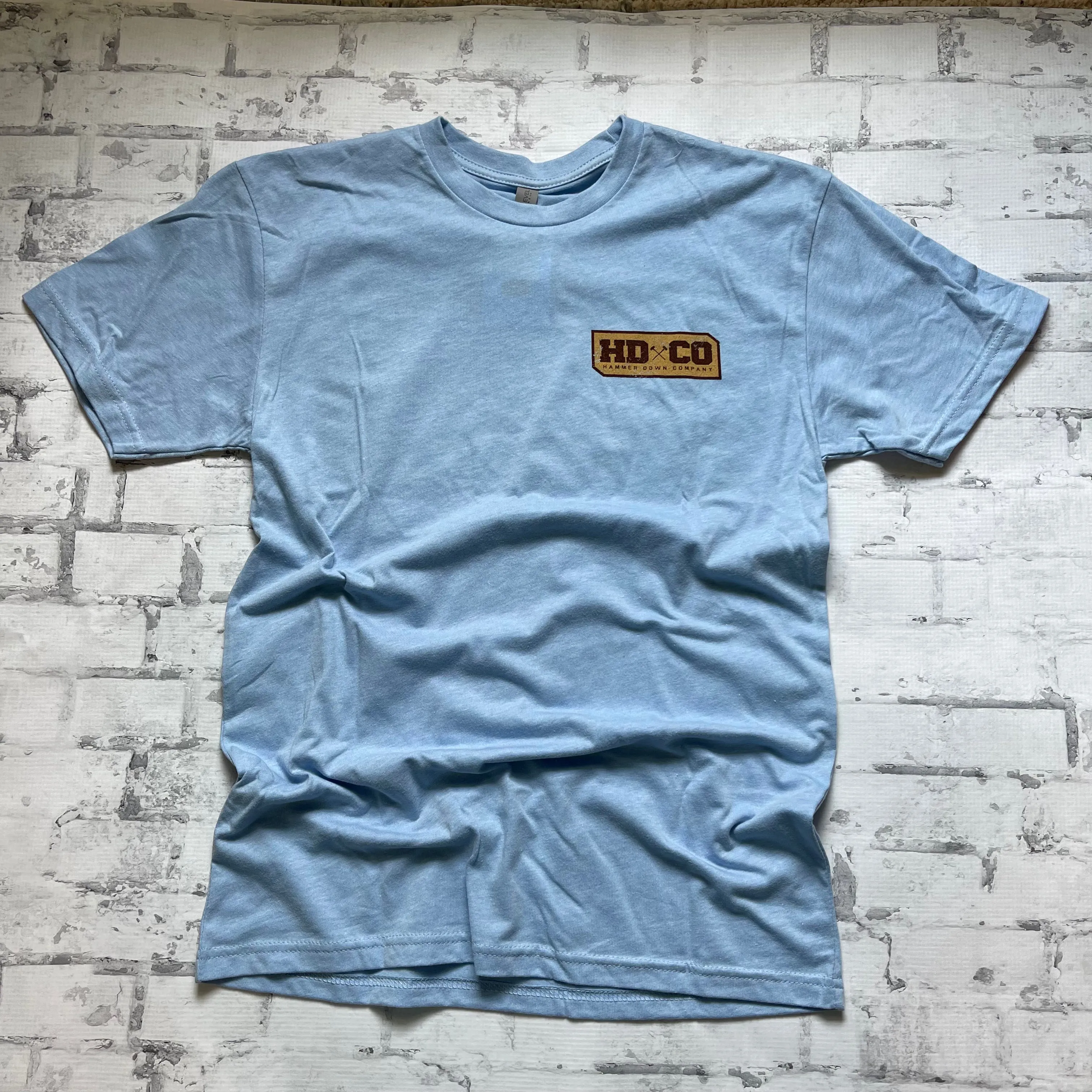 Hammer Down "Sasquatch Flag" Short Sleeve T-shirt - Light Blue